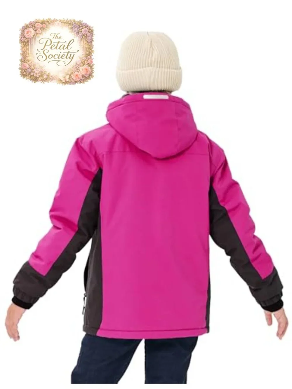 Girls Ski Jacket Winter Snow Coat Fleece Lined Waterproof Snowboard Jacket